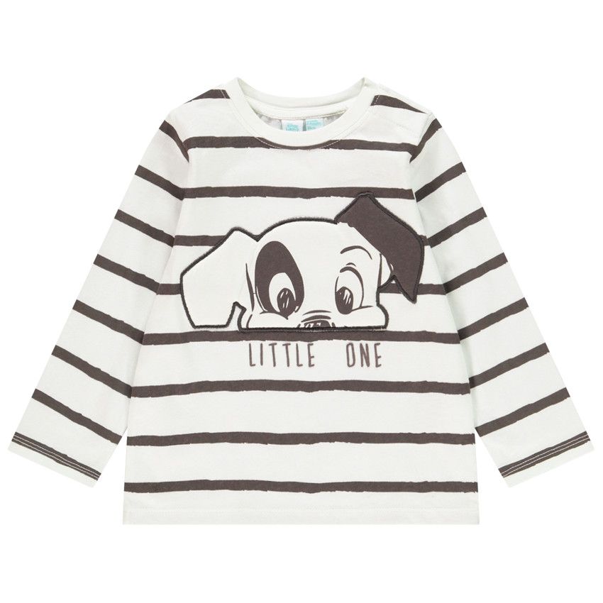 T-shirt manches longues print 101 Dalmatiens Disney pour bébé garçon - Ecru