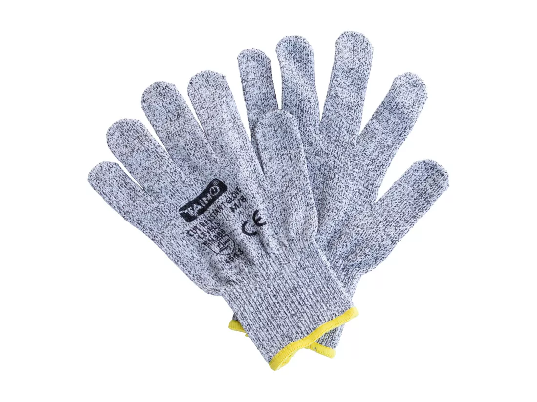 Gants résistants aux coupures Classe 5 EN388 Lot de 2 Taille M - Gris