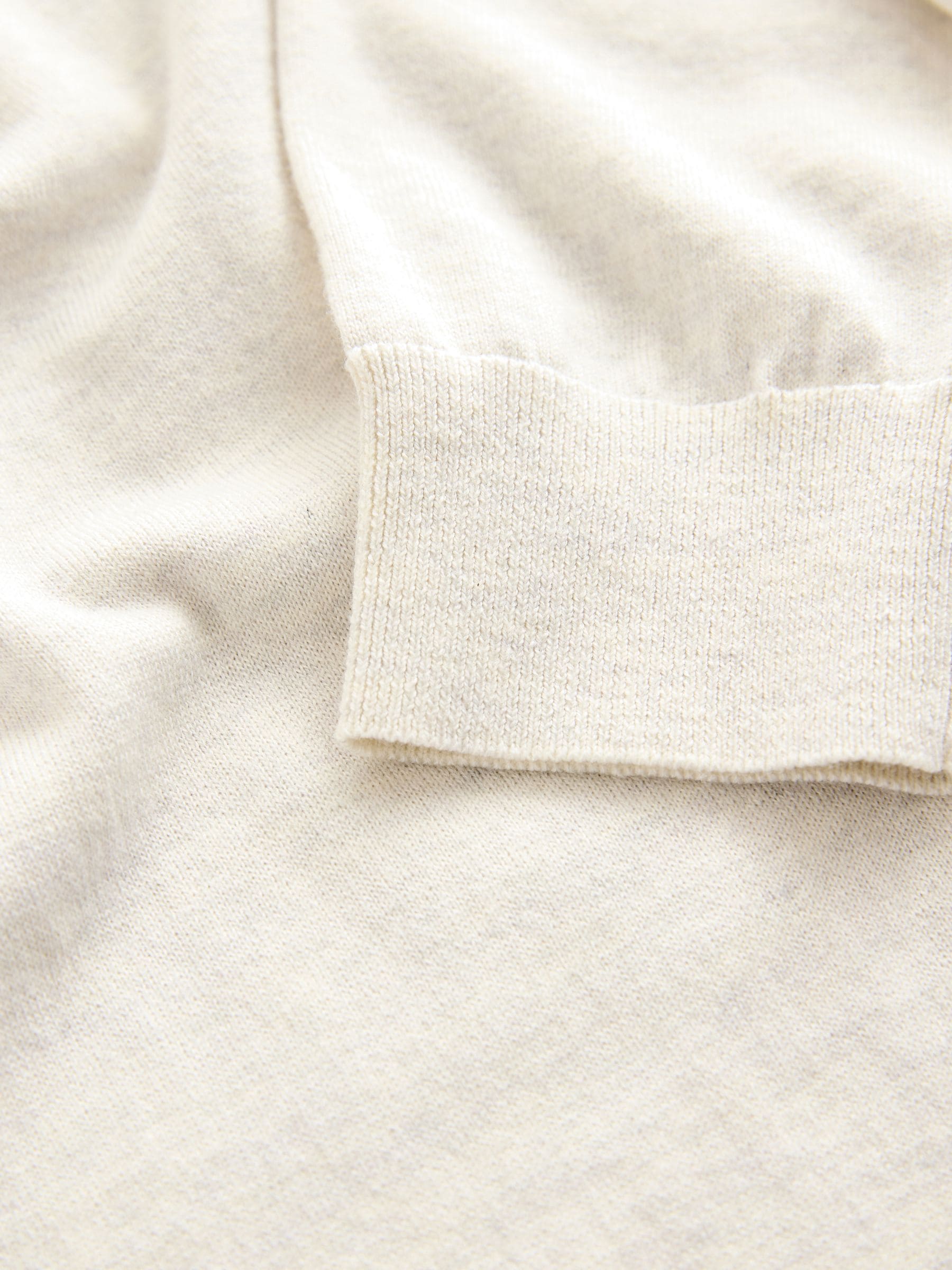 Moutkleurig - Regular Fit Signature Merino Wool Blend Lightweight Crew Jumper