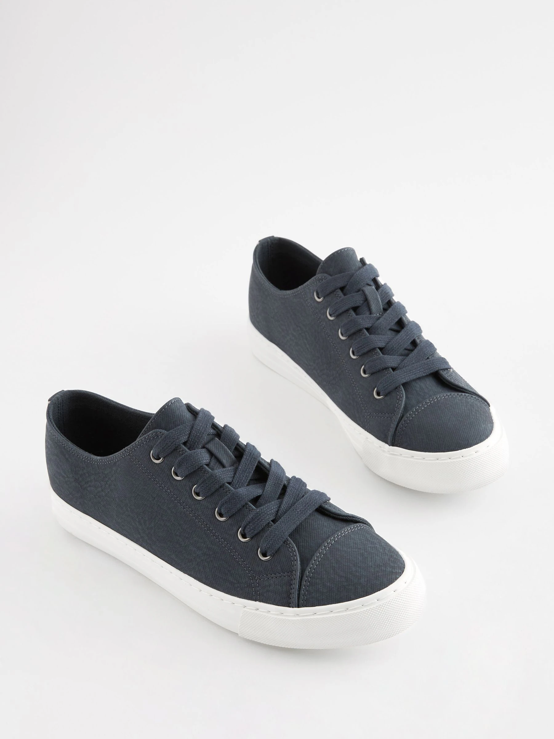Donkerblauw - Gelakte honkbalsneakers