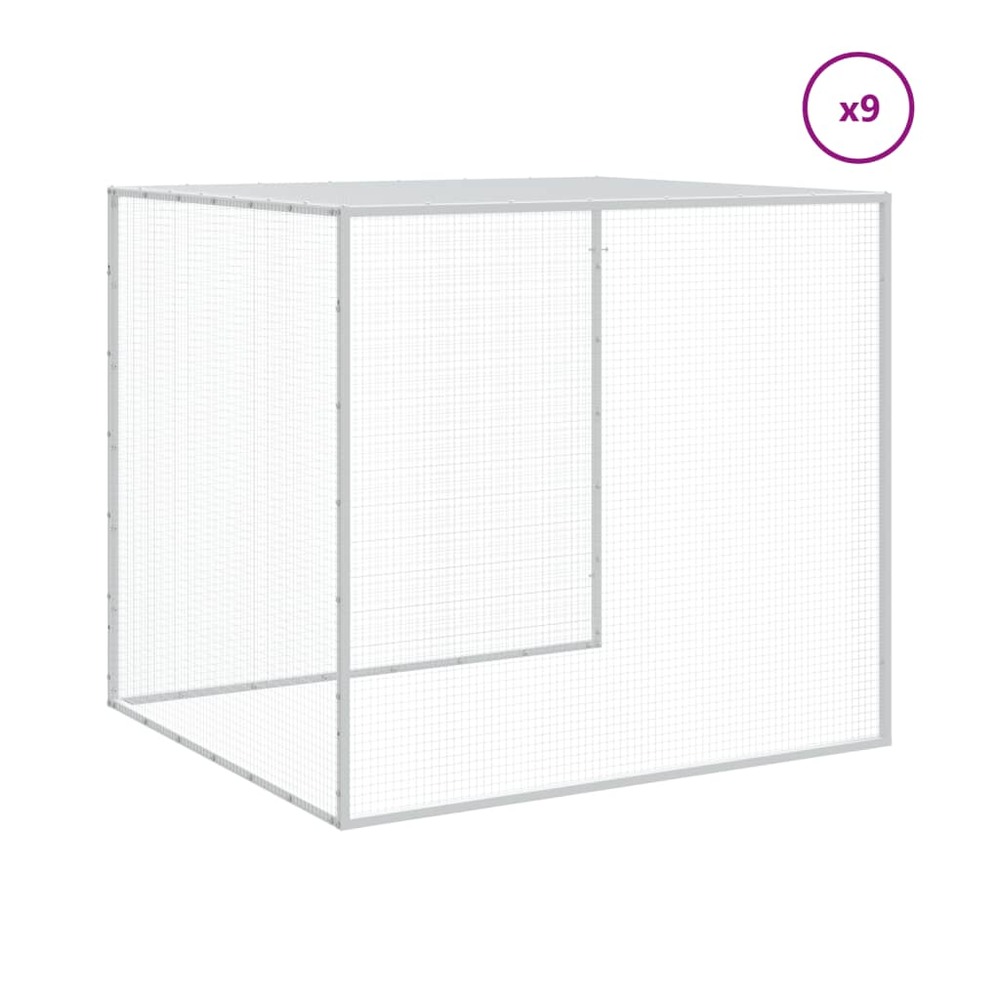 Poulailler avec toit anthracite 1003x98x90 cm acier galvanisé