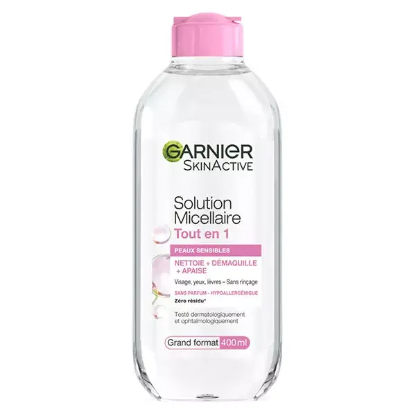 Garnier SkinActive Solução Micelar Tudo-em-Um para Pele Sensível 400ml