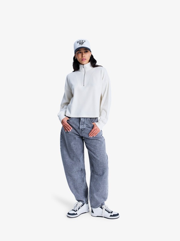 Carefree Cool Top zippé Blanc Femme