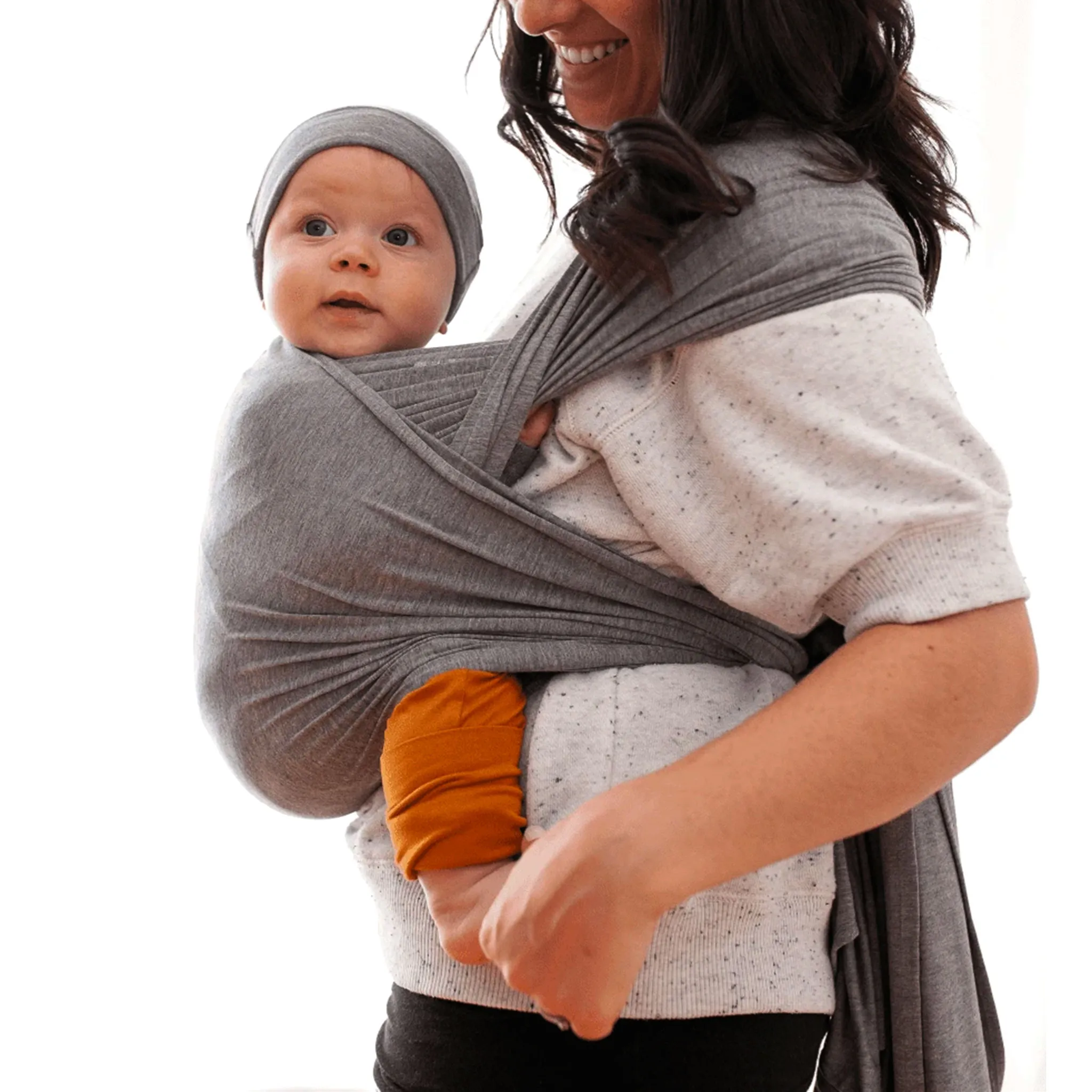 Maman Kangourou Écharpe MK Baby 2-en-1 Bambou - Argile