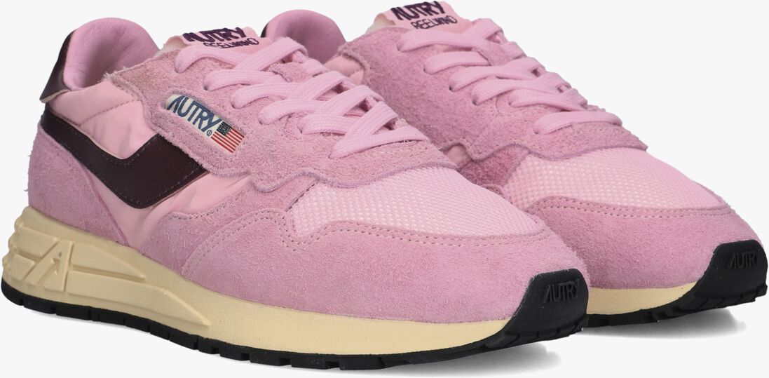 roze autry lage sneakers reelwind low