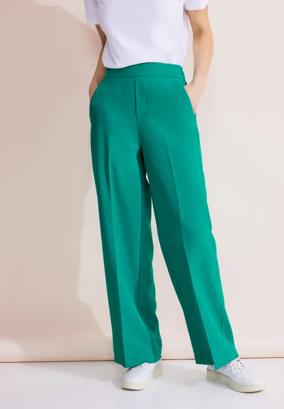 Loose Fit Twill Hose - intense aqua