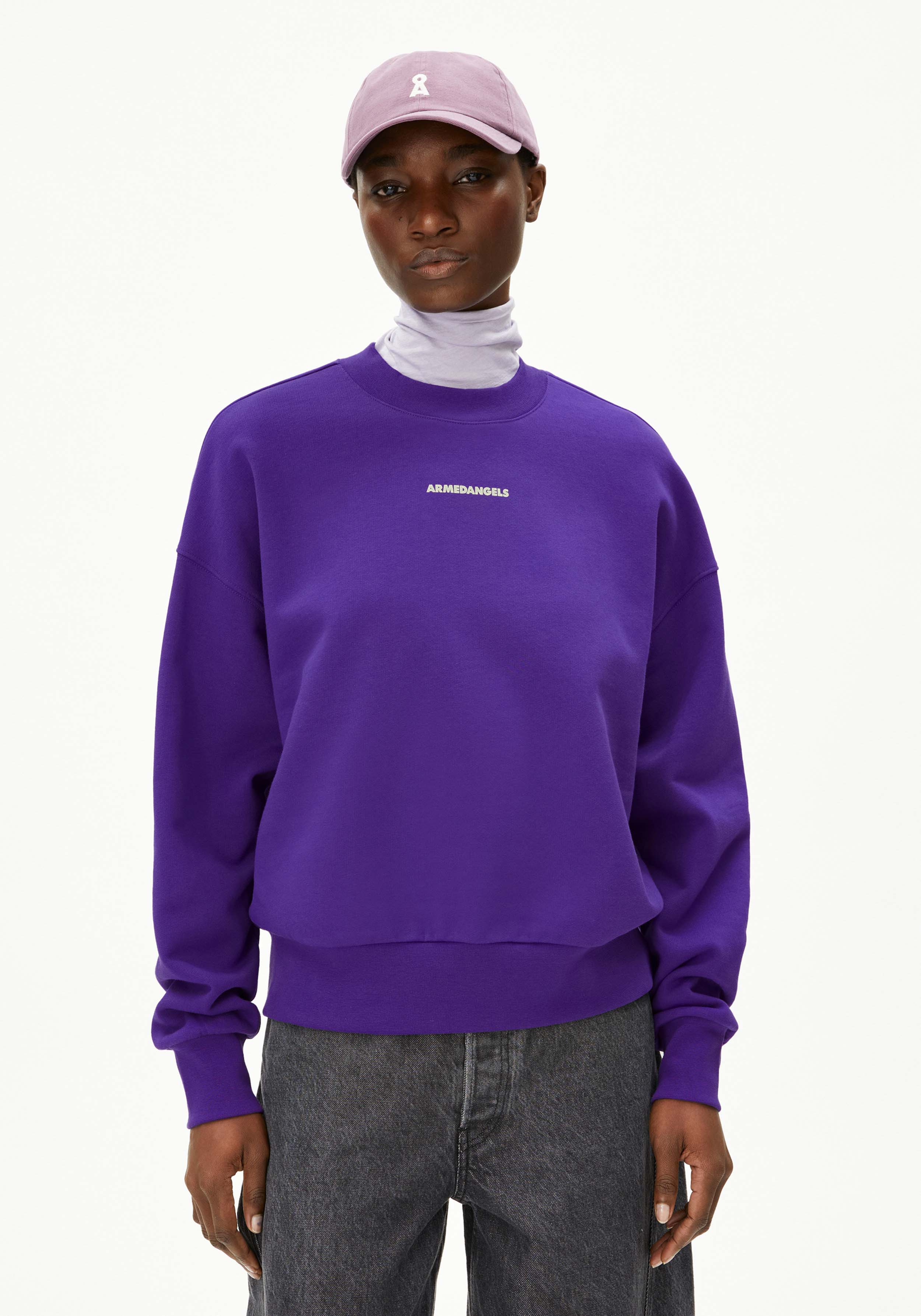 Armedangels Sweatshirt Alizaa Chaange Indigo Lilac