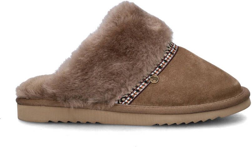 Warmbat Australia Flurry Tope dames pantoffel Taupe