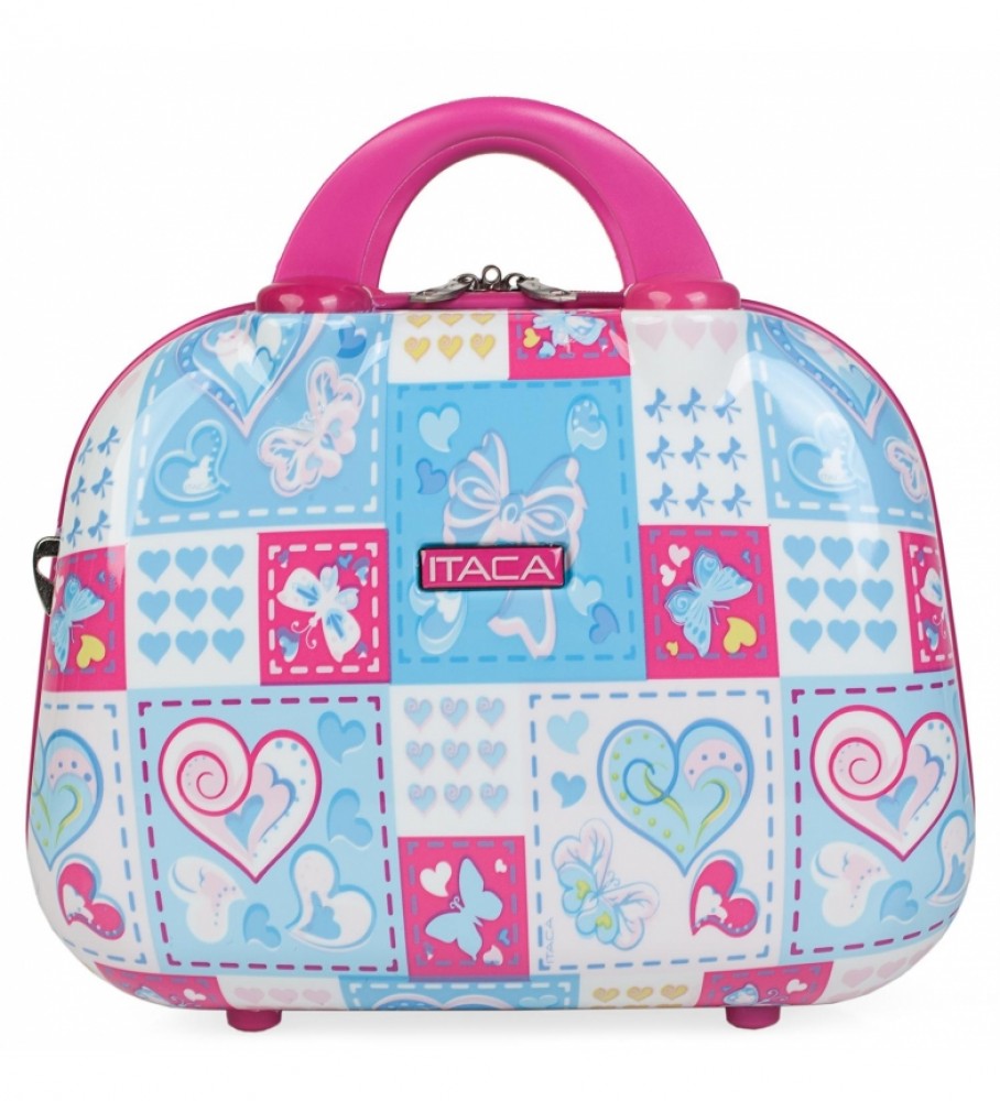Nécessaire de viagem grande infantil/adolescente ITACA 702335 Azul, Fúcsia