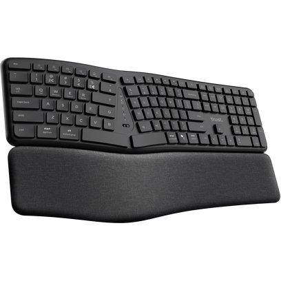 Trust Keyra Clavier sans fil multi-appareils ergonomique