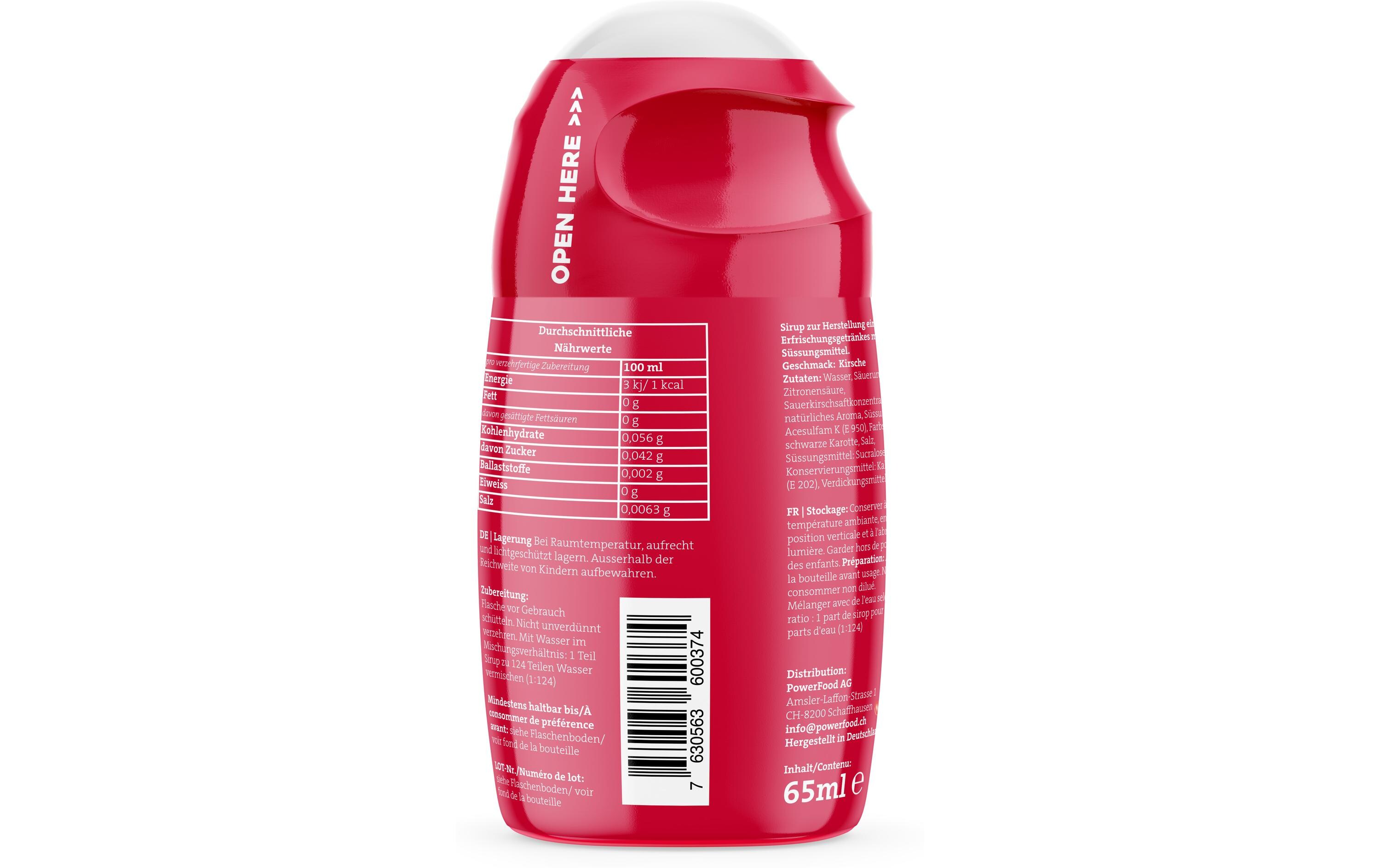 Zero Sirup 65 ml, CherryGetränkekonzentrat