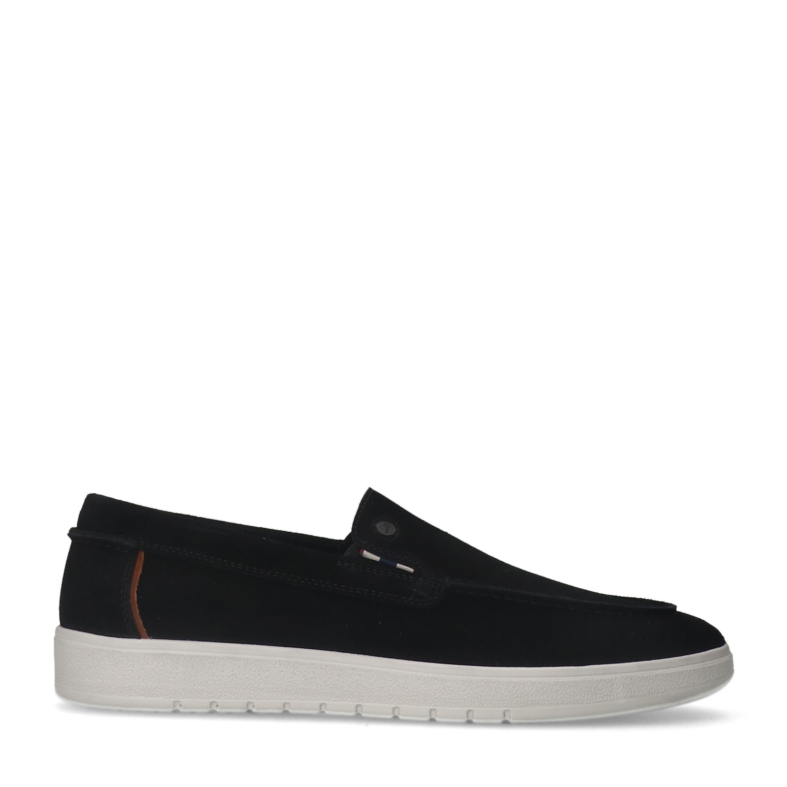 Zwarte suède loafers