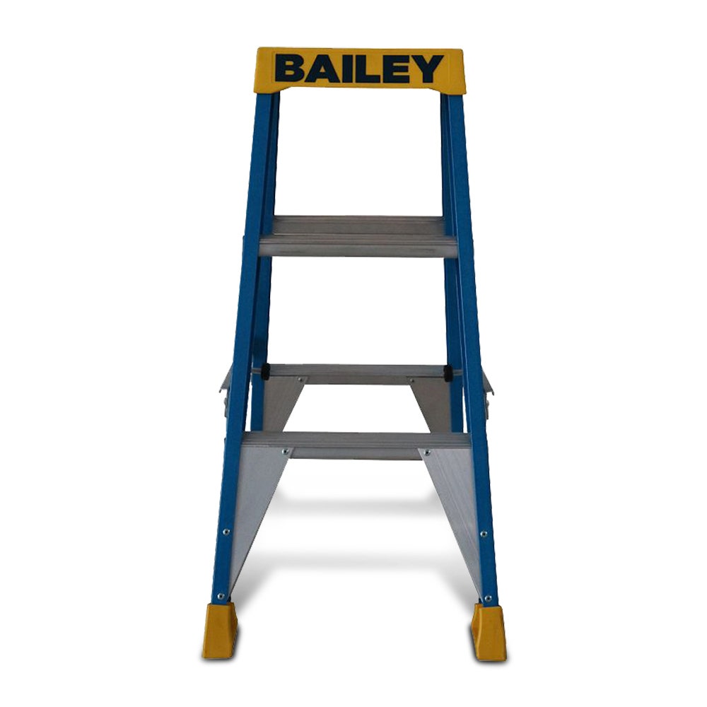 Escada de fibra de vidro dupla face BAILEY 0,9 m 150 kg Step 3 Pro FS13977