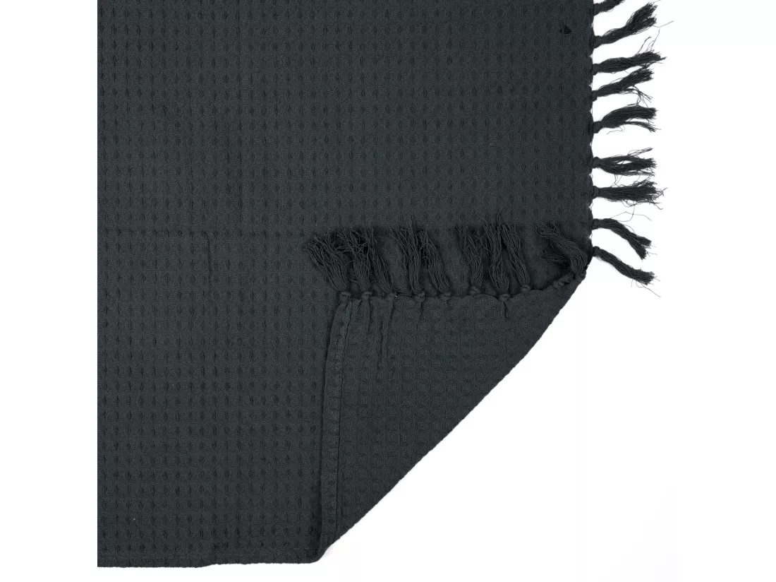 Jeté de canapé 130x160 cm SOFIA Gris Anthracite