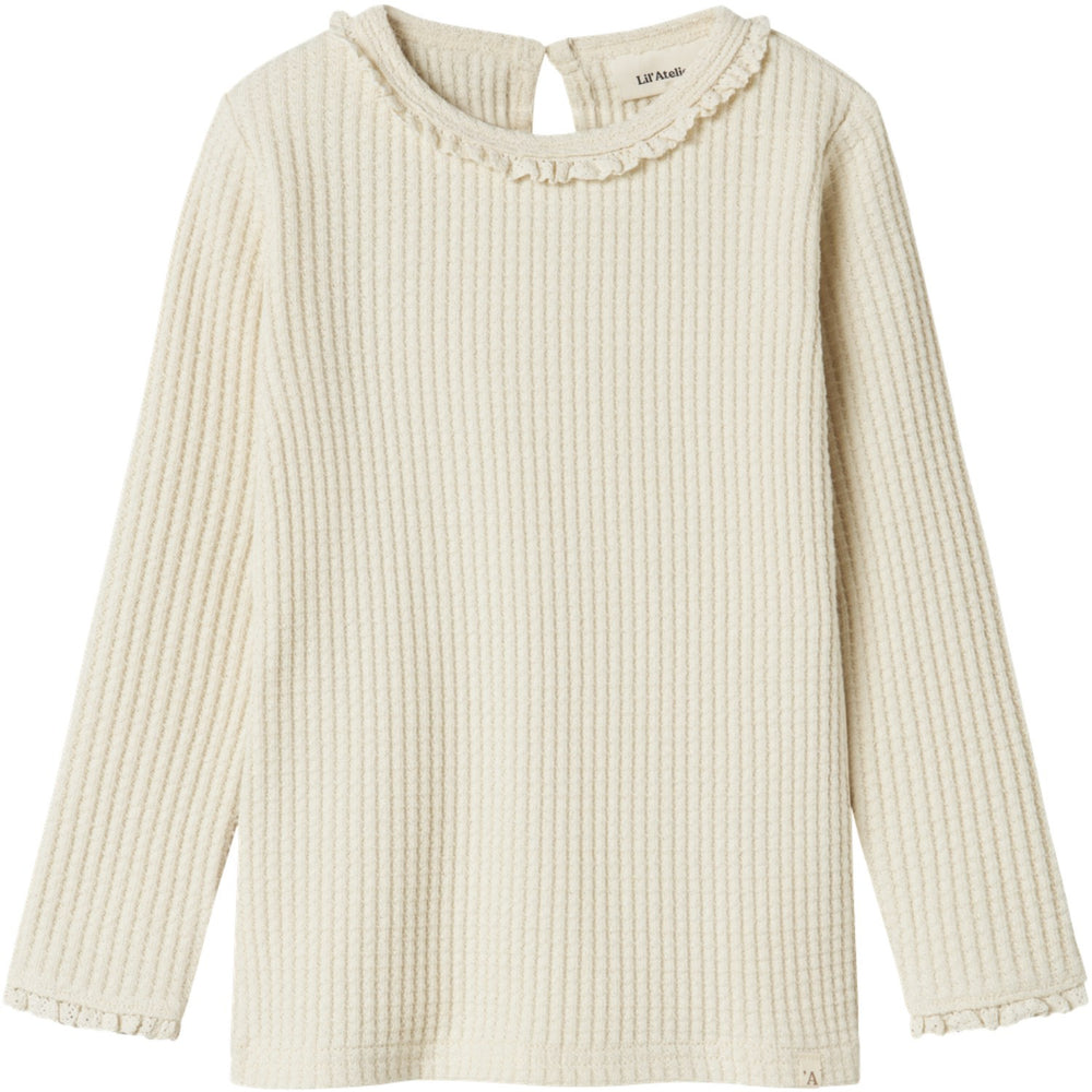 Køb Lil'Atelier Turtledove Nmfosanne Ls Slim Top Lil