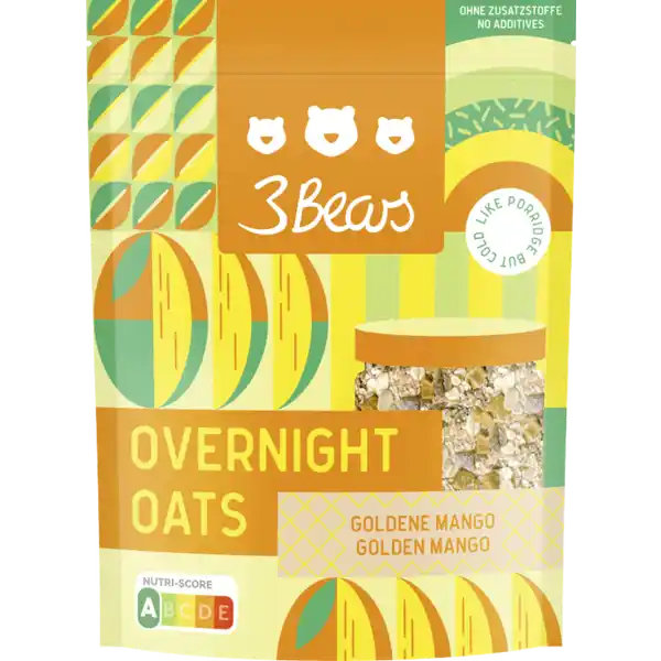 Overnight Oats Goldene Mango