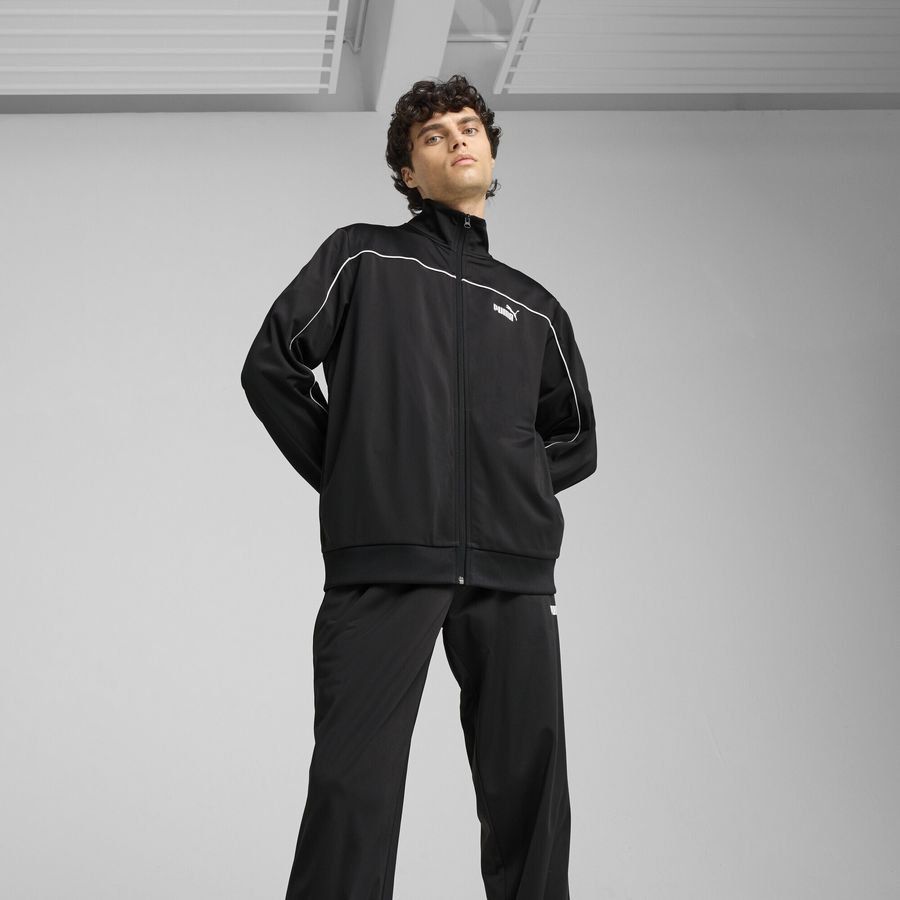 Puma Poly Trainingsanzug mit Paspeln
