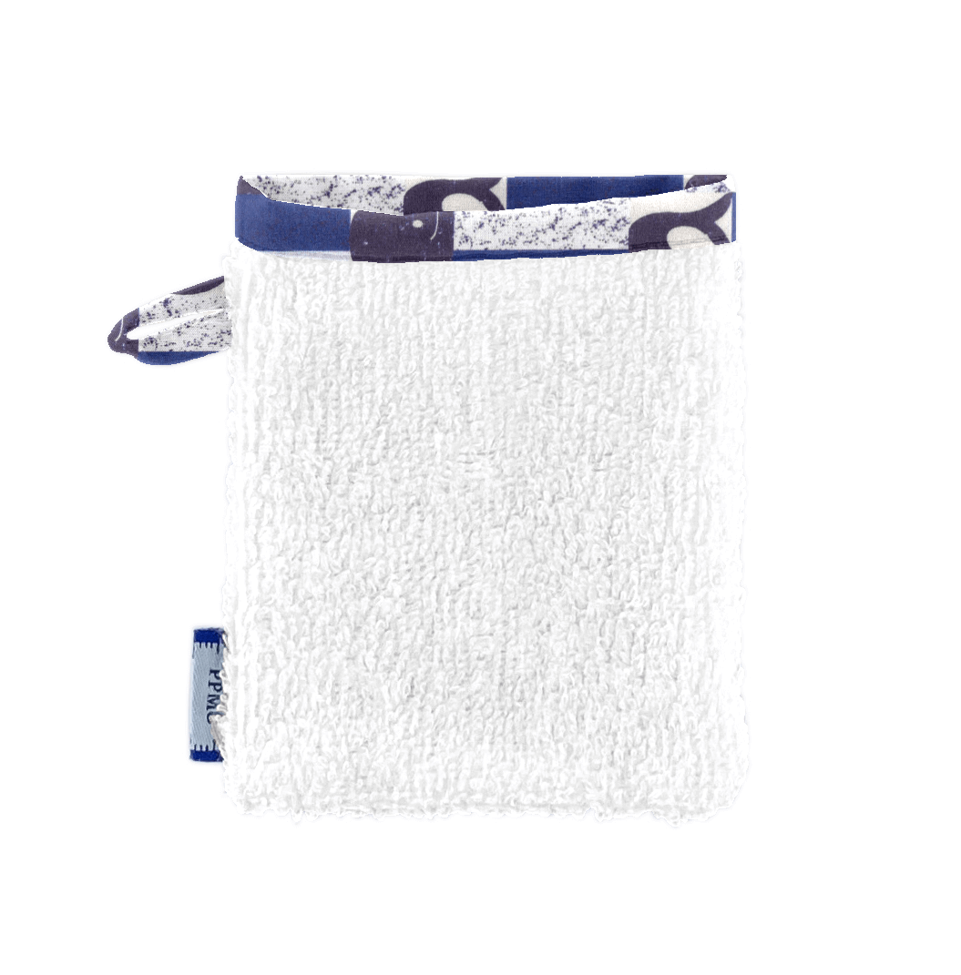 Mini-Gant Démaquillant Baleino Bleu