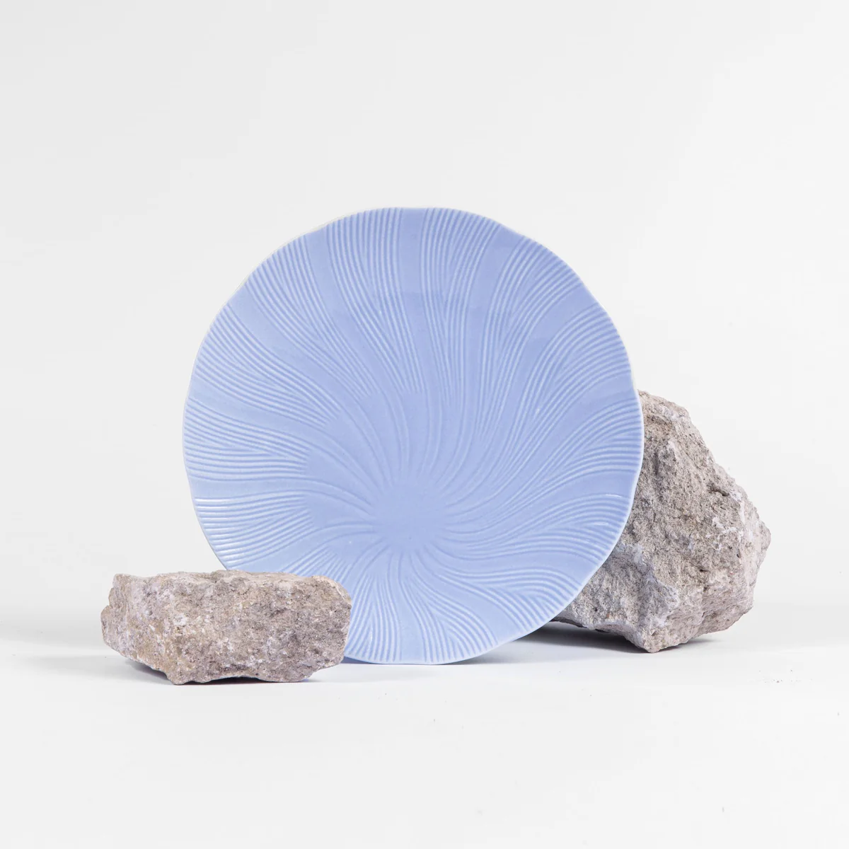 Assiette plate TAHITI Bleu (25cm) OGRE La Fabrique