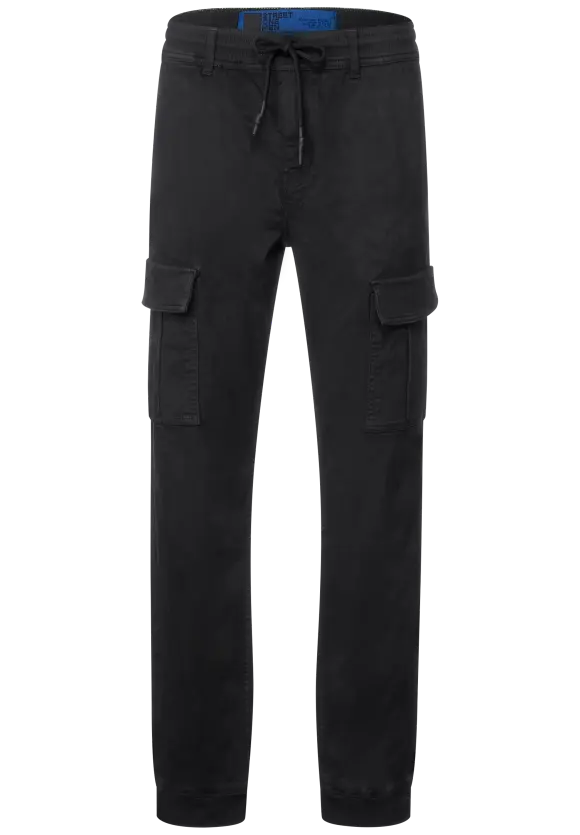 Relaxed Fit Cargo Hose - Black