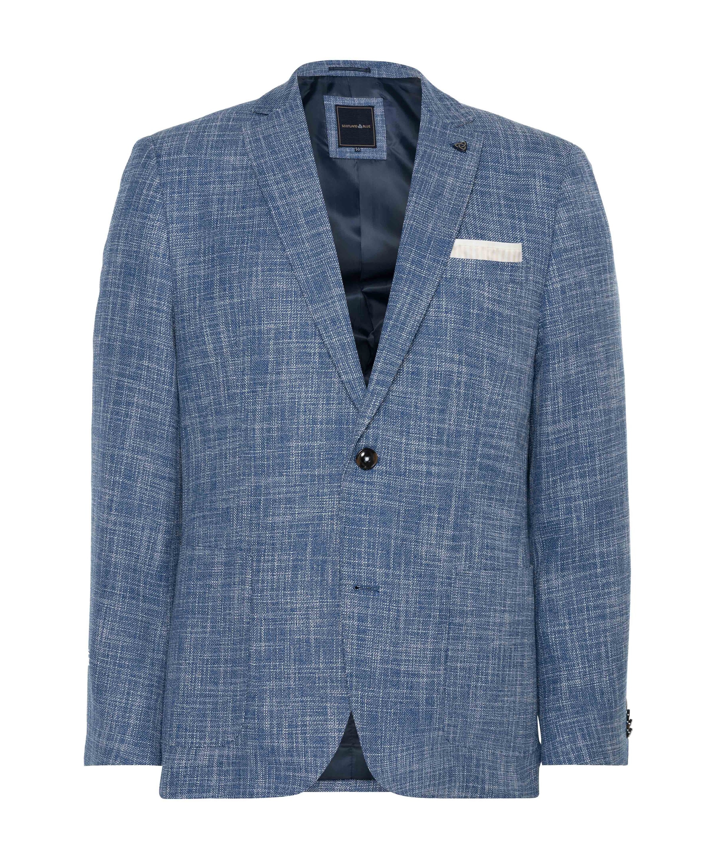 Scotland Blue Heren colbert blauw