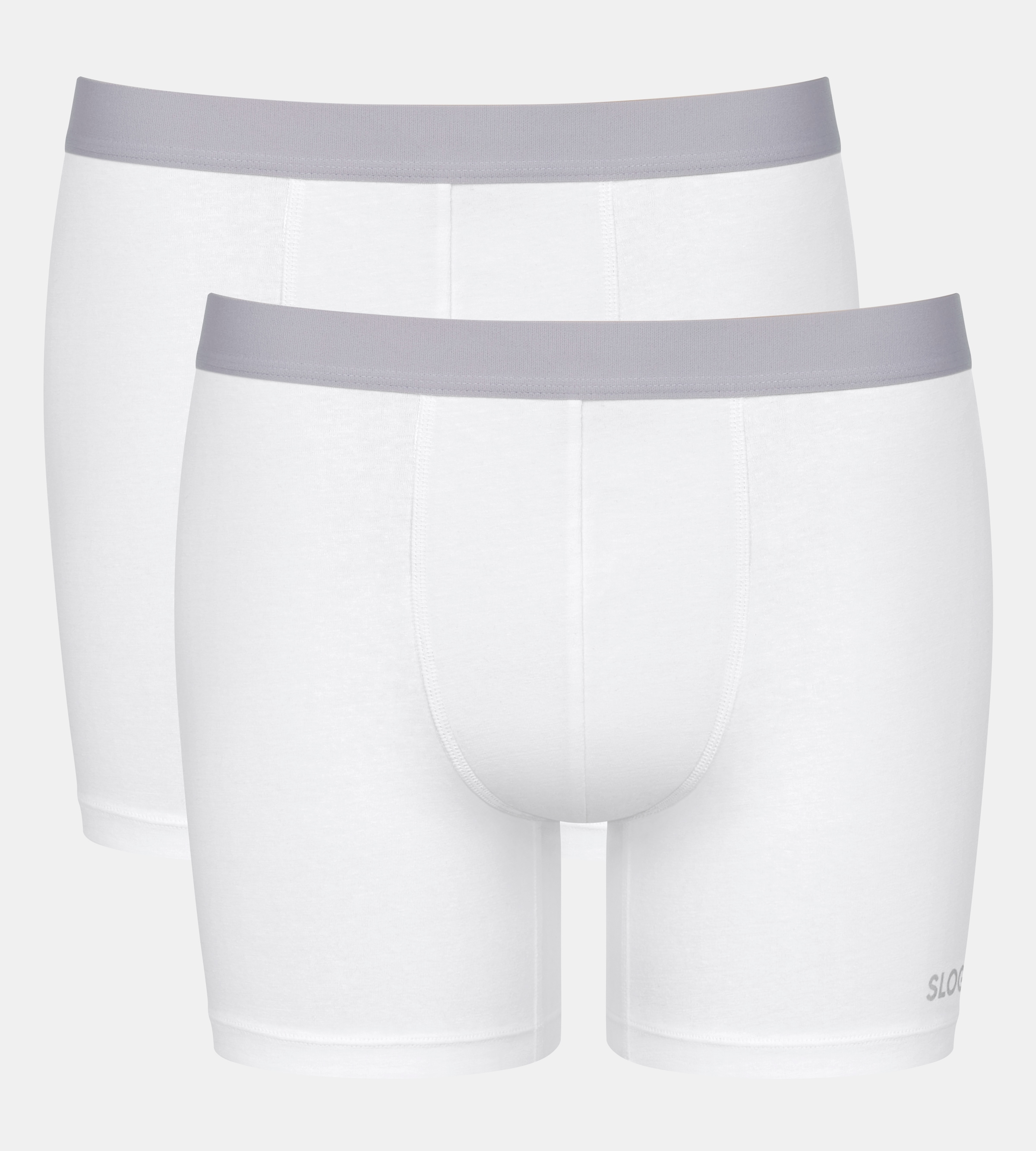 sloggi Boxer »Men GO ABC 2.0«, 2 Stk. längeres Bein, Baumwollmix, weich, elastischer Bund