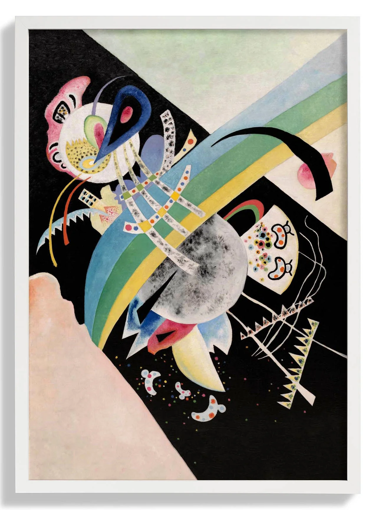 Kreise auf Schwarz von Wassily Kandinsky