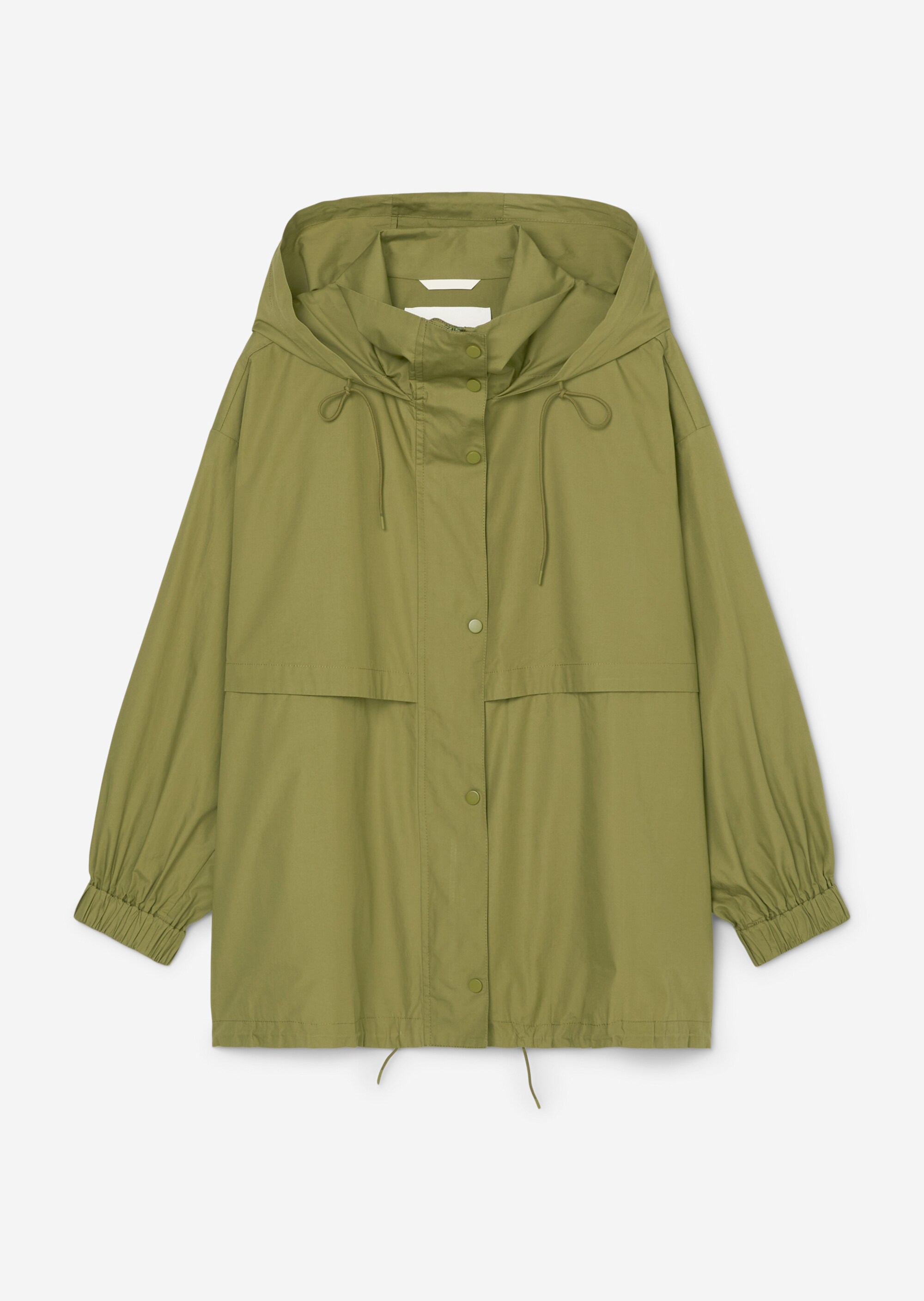 Leichter Parka mit Kapuze aus Organic Cotton-Popeline