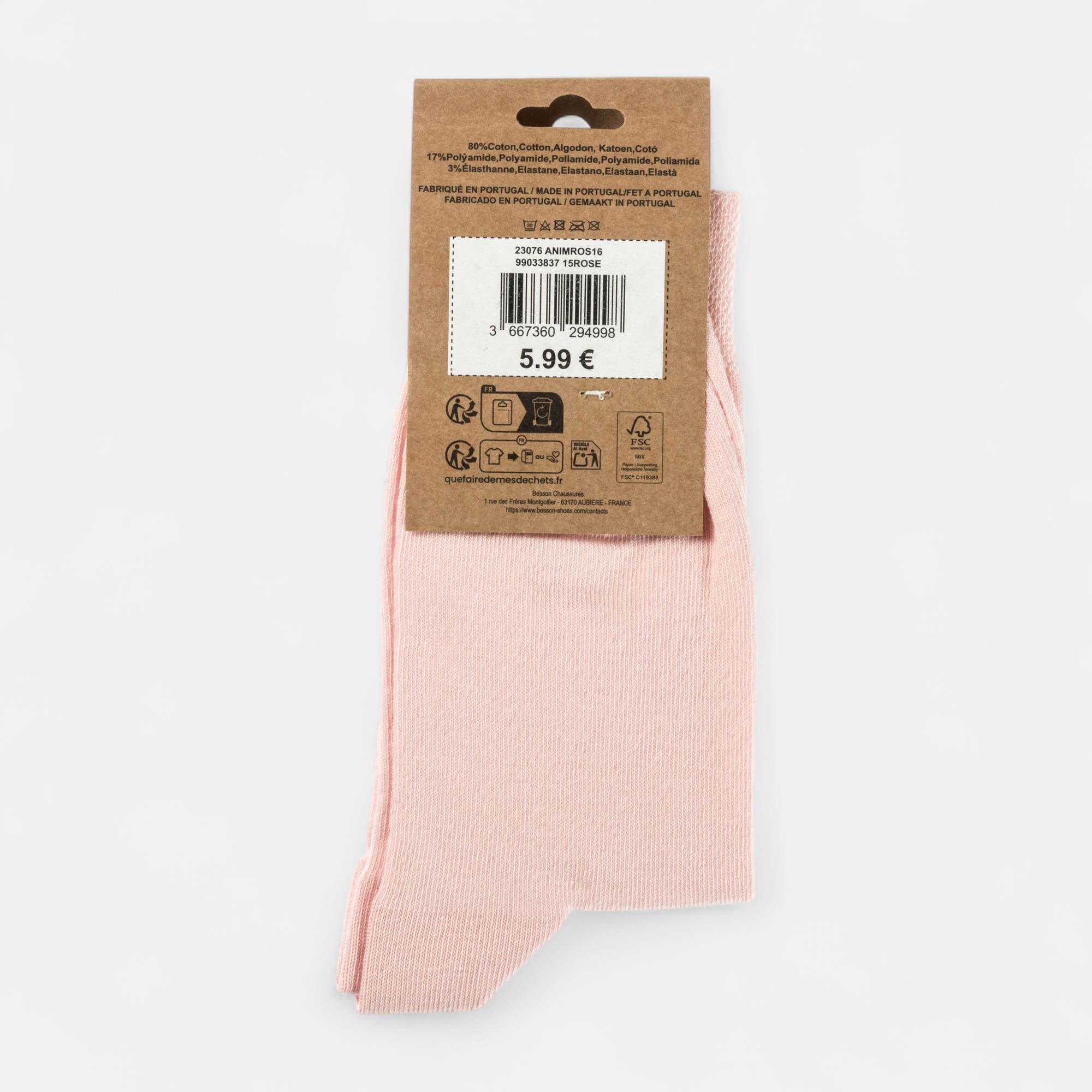 Chaussettes Femme rose