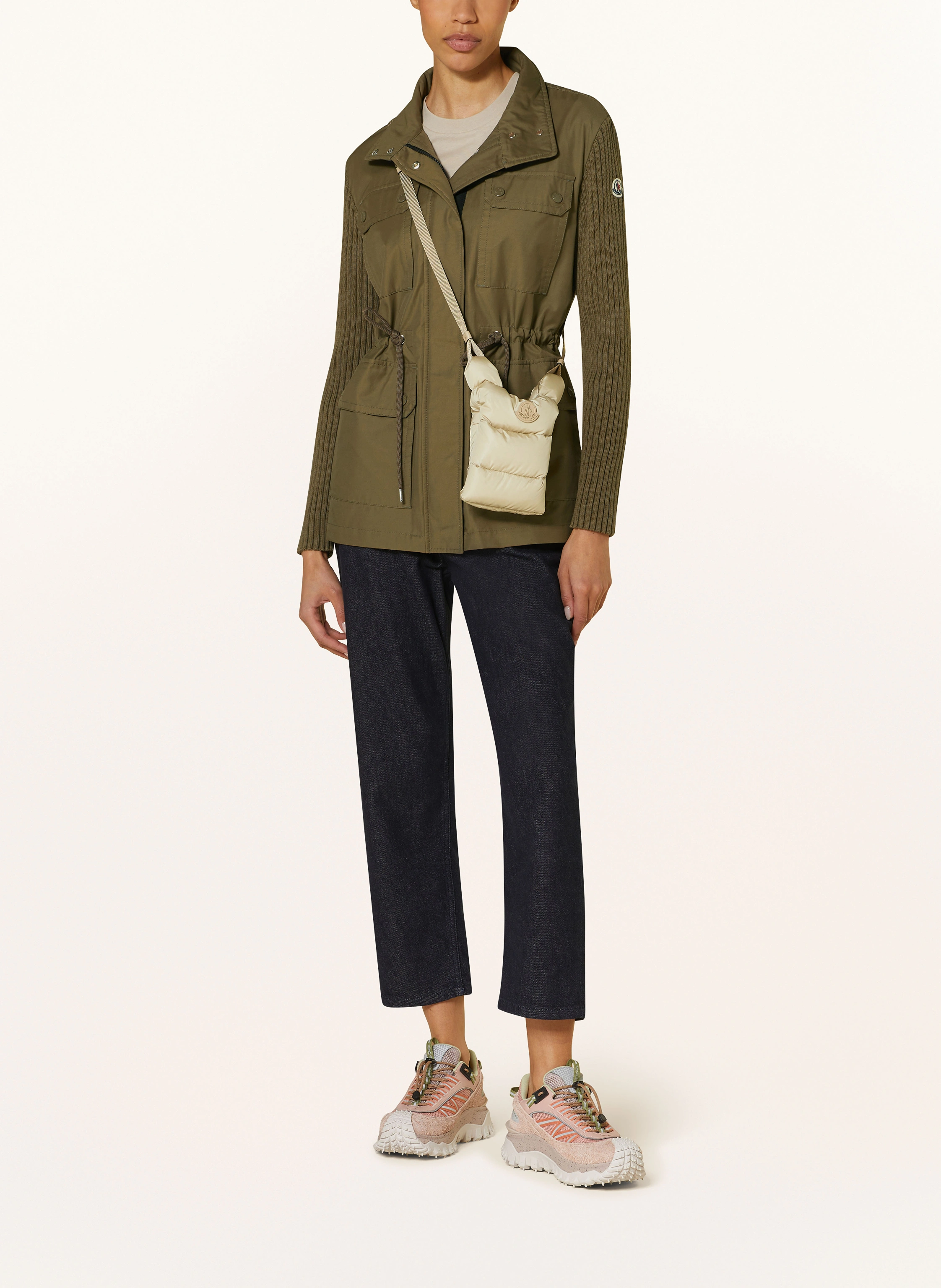 MONCLER Jacke im Materialmix