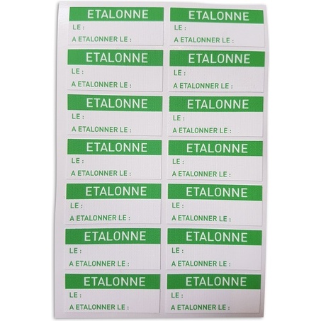Étiquettes contrôle 