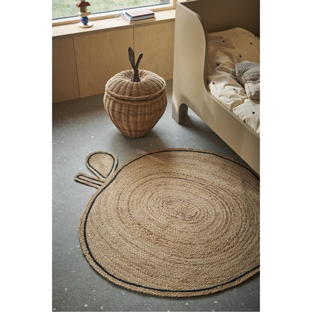 Apple Flettet Jute Tæppe Natural