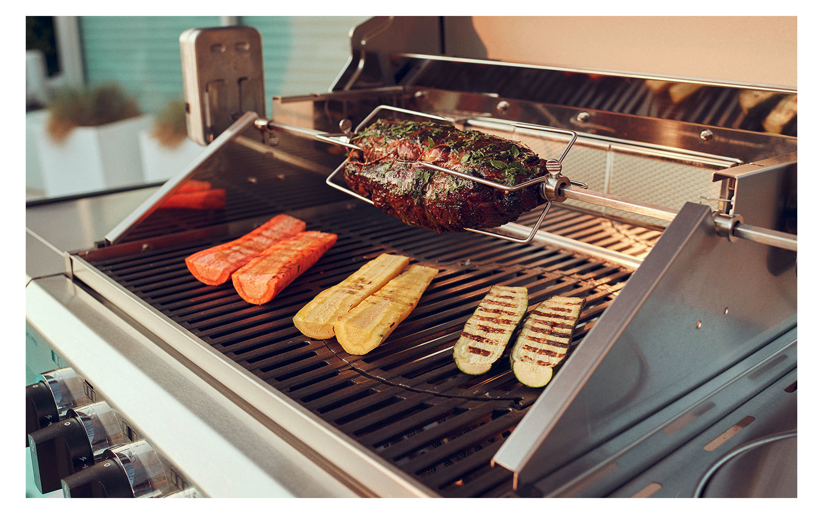 Enders Kansas Pro 4 Edelstahl Grillspieß