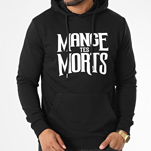 Sweat Capuche Mange Tes Morts Noir Blanc