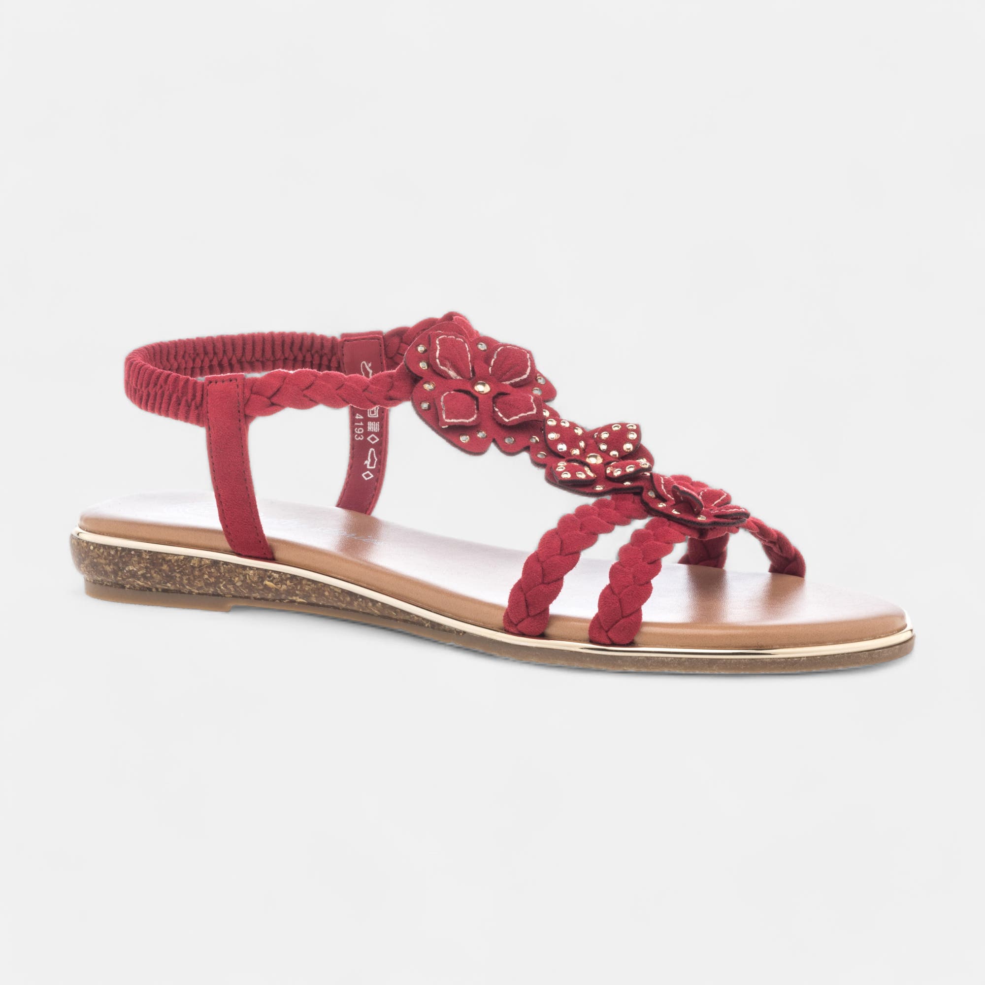 Nu-pieds Femme rouge