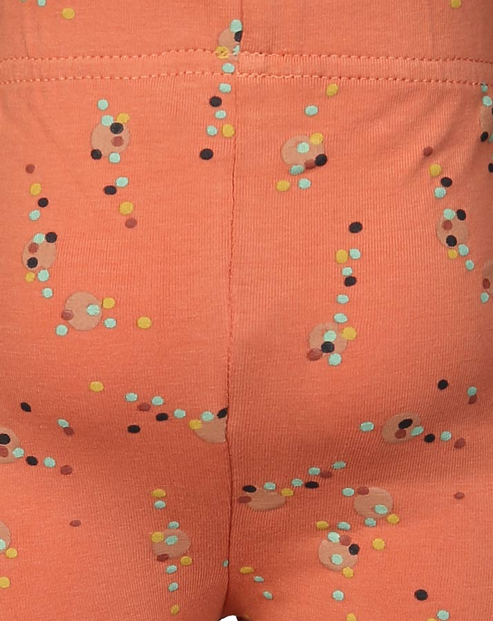 Leggings SPRING CONFETTI in terracotta