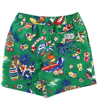 Polo Ralph Lauren Bådeshorts - Traveler -  Grøn m. Print