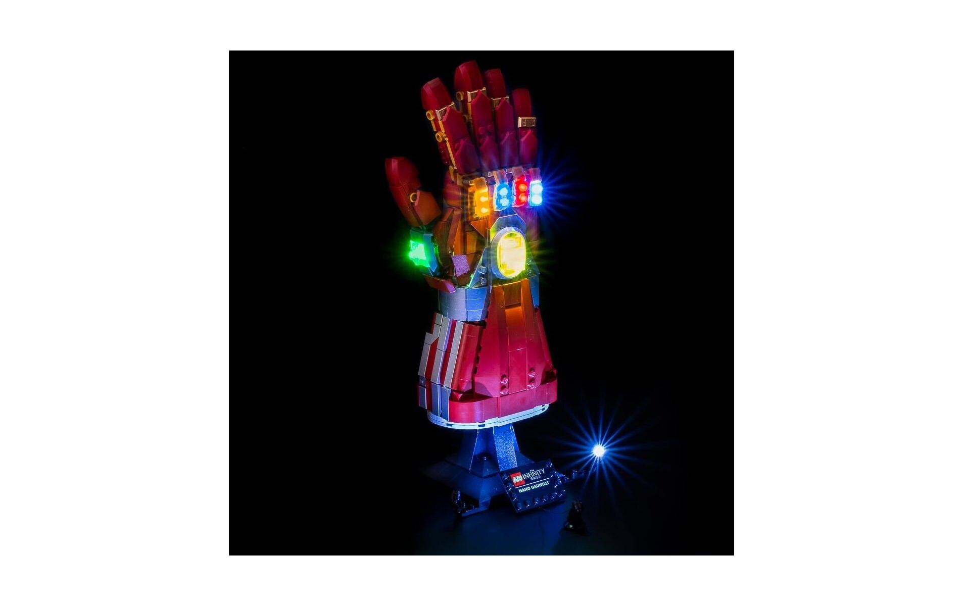 LED-Licht-Set für LEGO® Iron Mans Nano Handschuh 76223Light-Kit