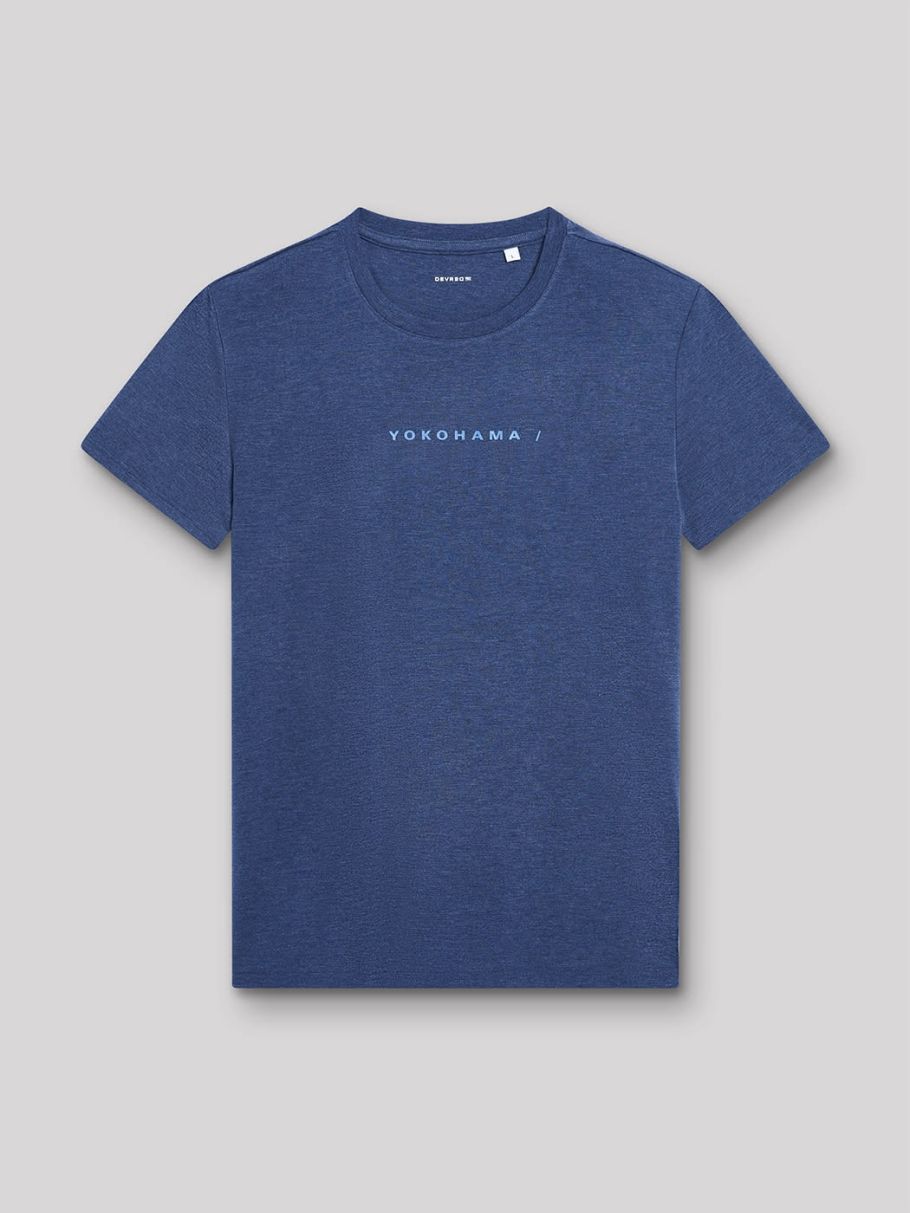 Tee-shirt col rond à message