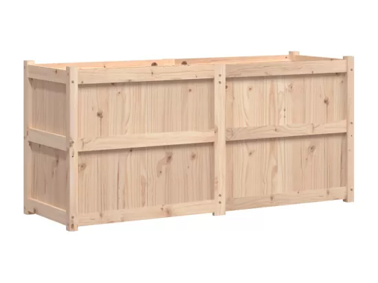 Jardinière 150x50x70 cm bois de pin massif
