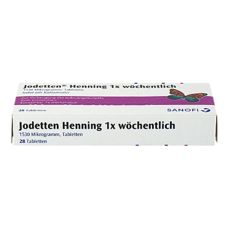 Jodetten Henning 1x wöchentlich Tabletten, 28 St