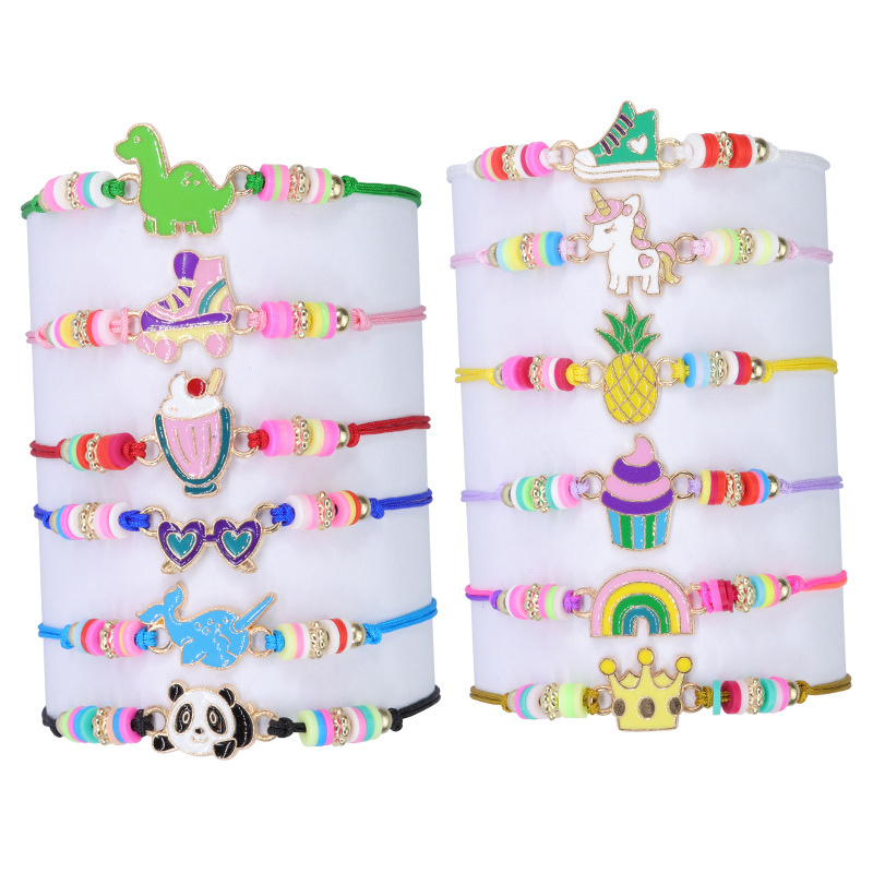 (12er Set) Kinder Schmuck Armband Geburtstags Party Gast Geschenke - Style 2