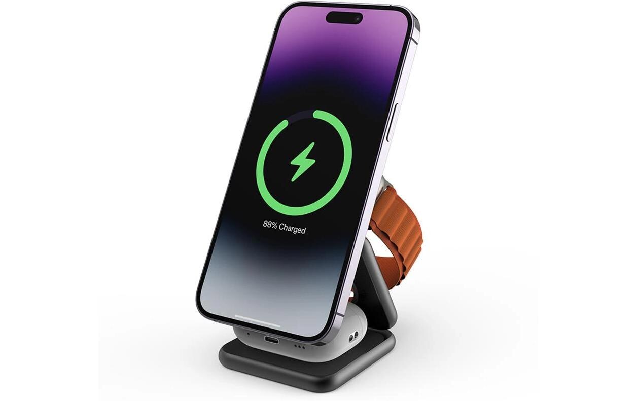 Magnetic Wireless Charger Fold 3-in-1 AppleFaltbares Wireless Charging Pad 3-in-1 für Apple / Magsafe