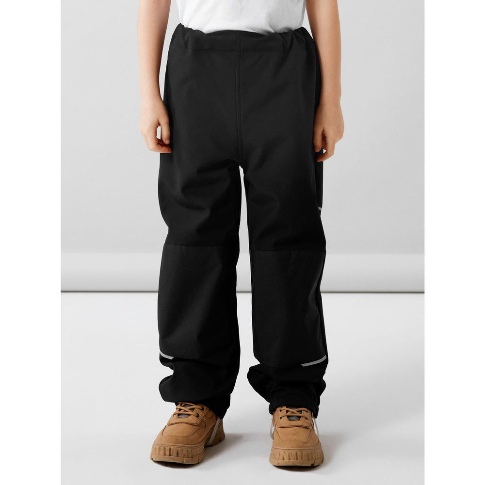 Softshell Black Alfa Solid Noos Bukser - Name it