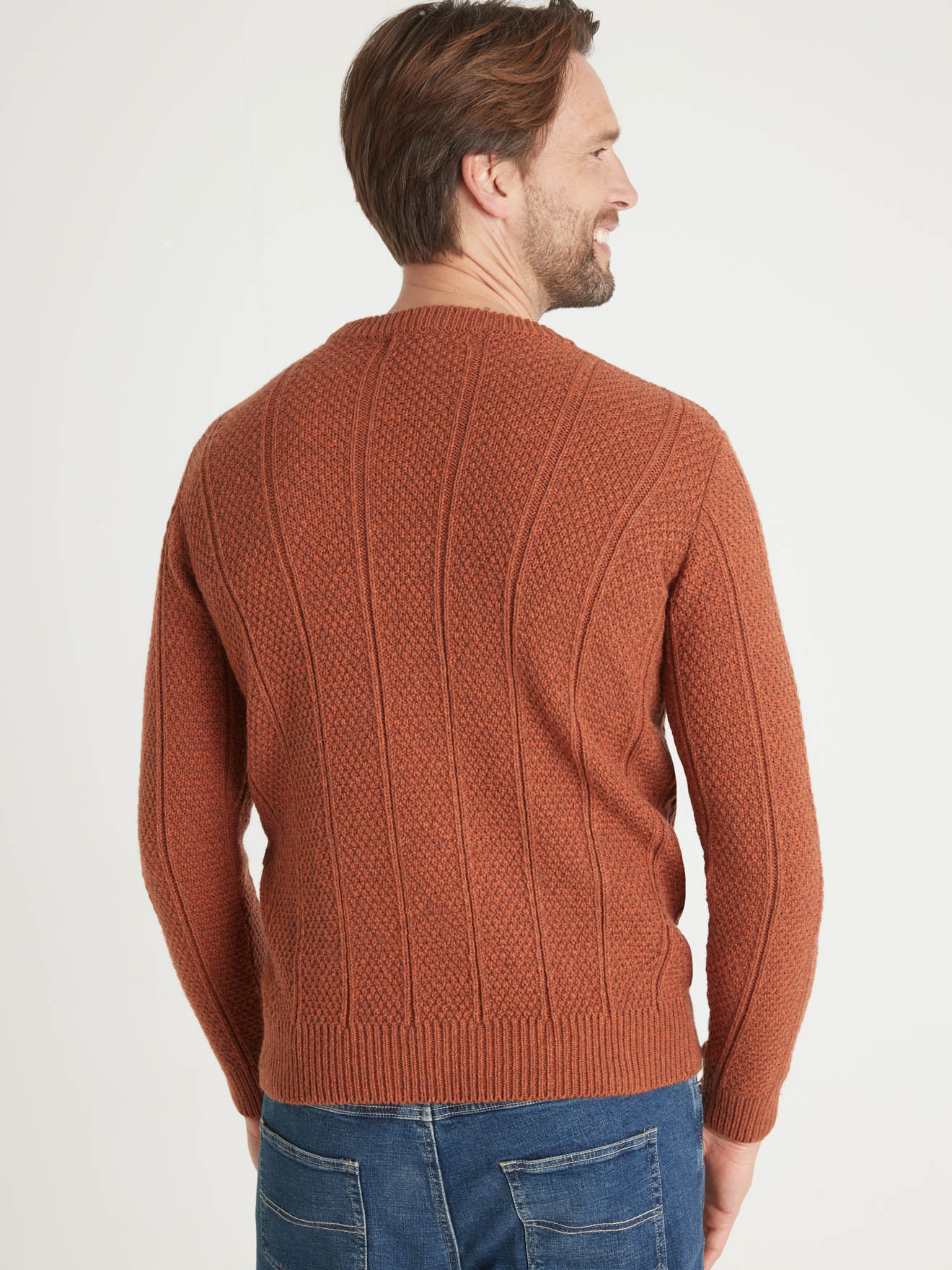 Pull torsadé encolure ronde