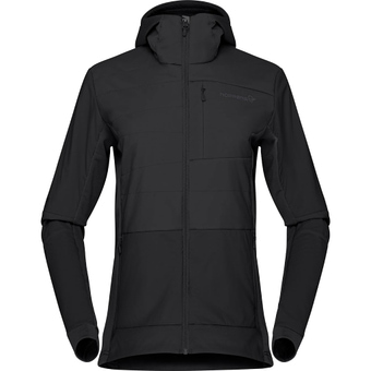 Norrøna Falketind Alpha90 Insulated Zip Hood Fleecejacke Caviar Damen