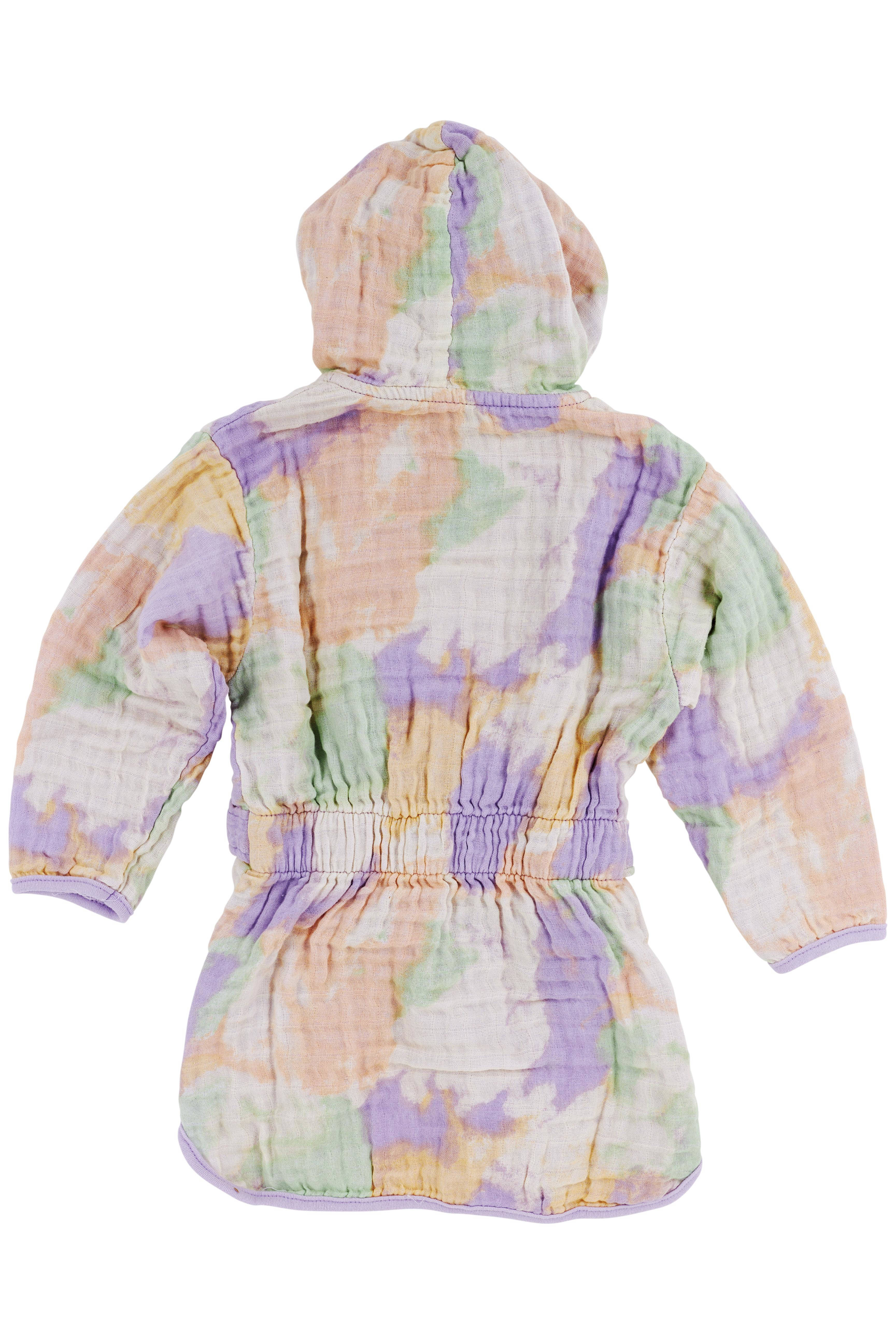 Meyco hydrofiele badjas Tie-dye soft lilac