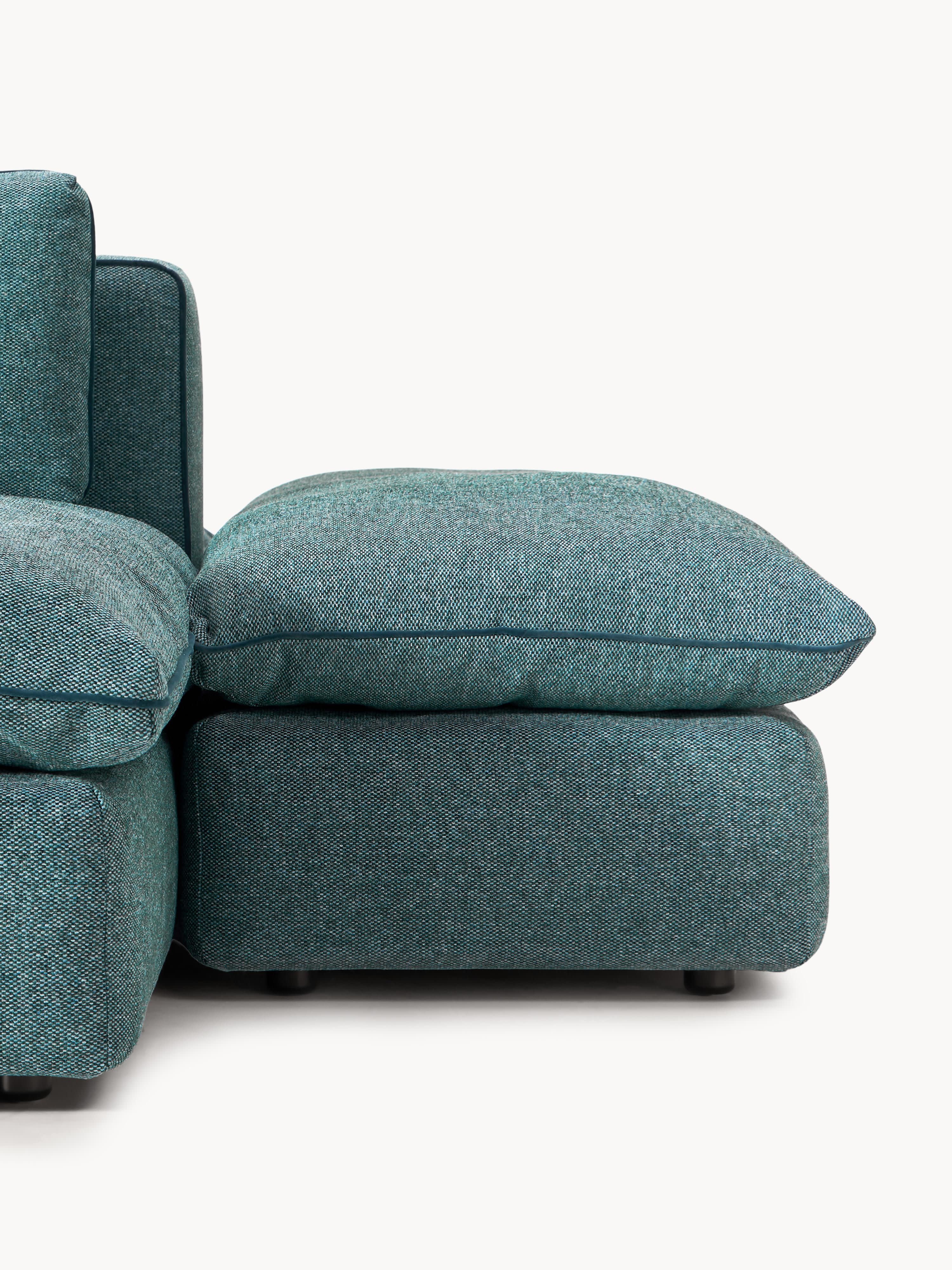 Modulaire XL-bank Felix (3-zits) met poef