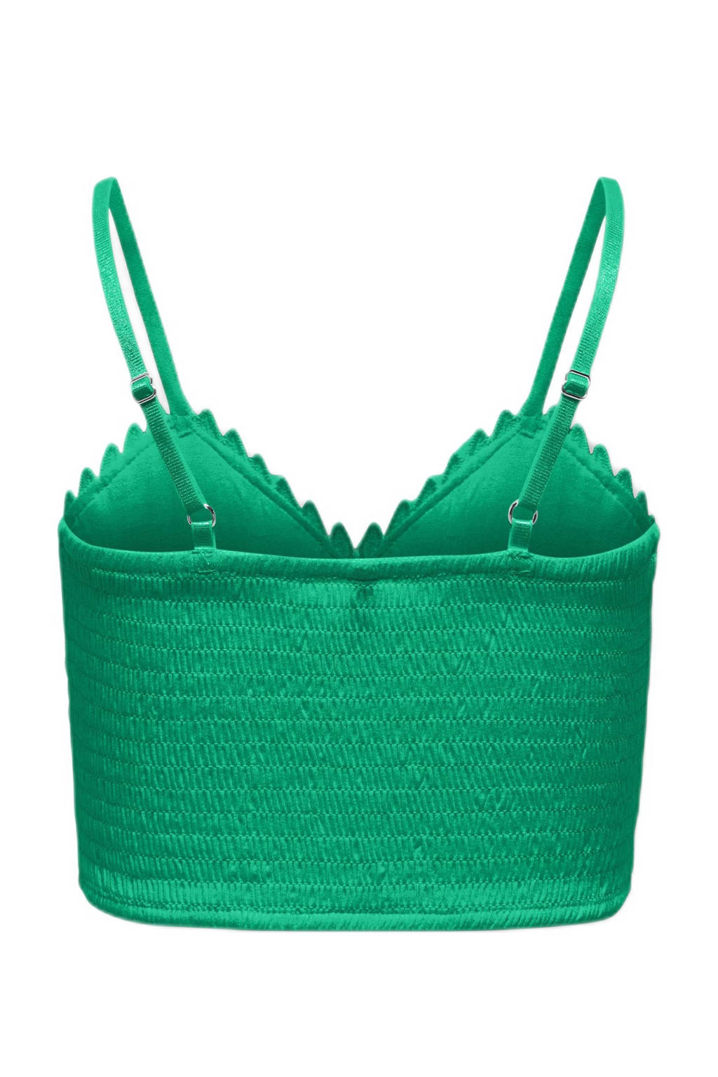ONLY crop top KOGHONEY frisgroen