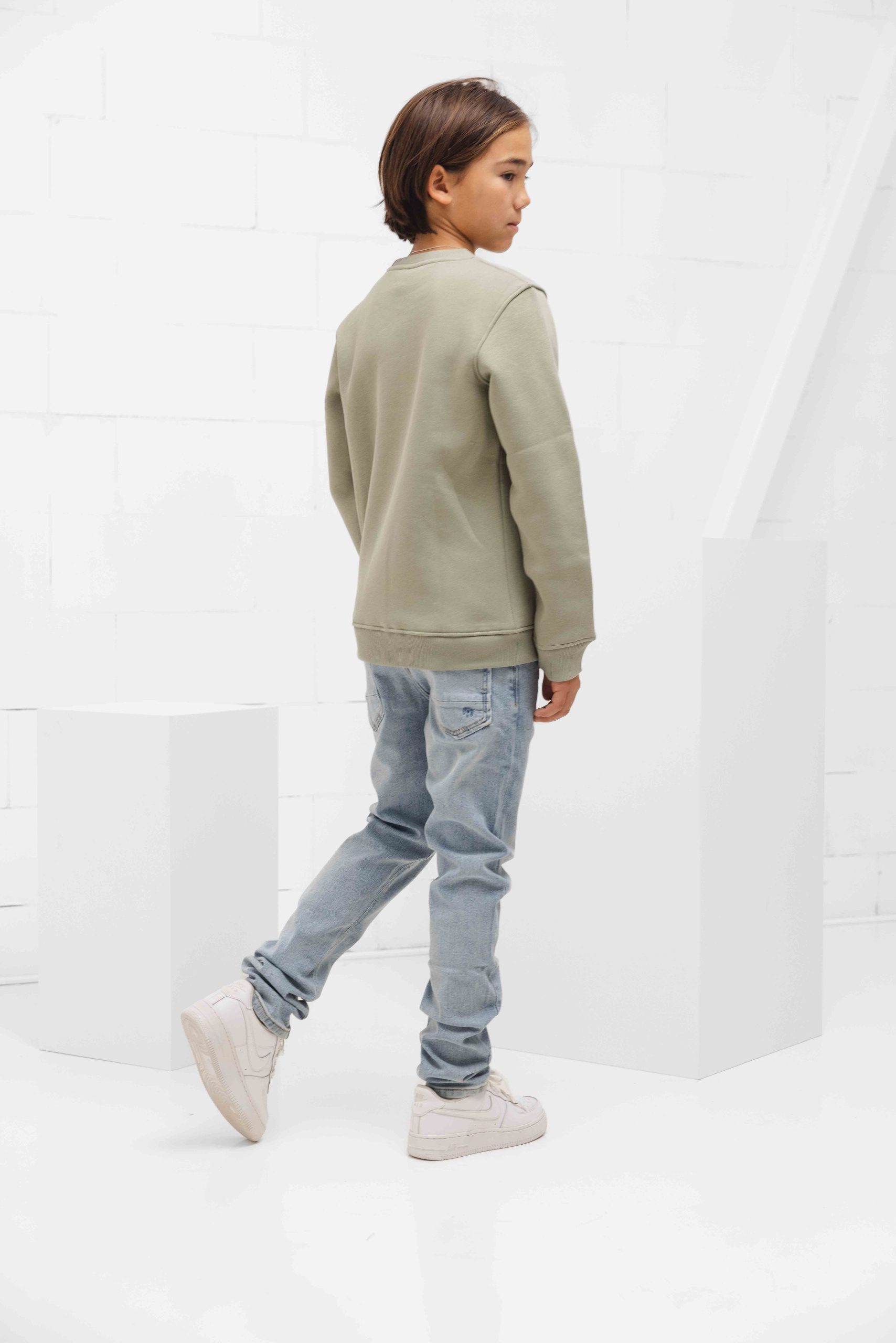 Malelions Paint Sweater Kids Lichtgroen